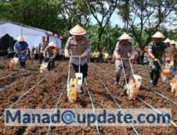 Dukung Ketahanan Pangan Nasional, Polda Sulut Tanam Jagung, Dapat Bantuan 11 Unit Traktor