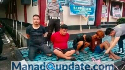 Polisi Gadungan dan Kawanan Dibekuk Petugas Polres Minsel Saat Sedang Beraksi