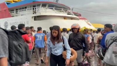 Ribuan Penumpang Padati Pelabuhan Manado pada Puncak Arus Balik Nataru, Penumpang Naik 16 Persen