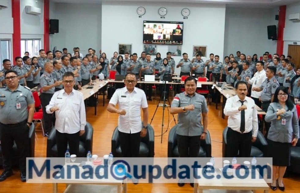 Kegiatan rekonsiliasi dan pemutakhiran data laporan keuangan dan Barang Milik Negara (BMN) Kementerian Hukum dan HAM Semester II Tahun 2024 Tingkat Satuan Kerja dan Tingkat Kantor Wilayah, pada Senin (20/1).