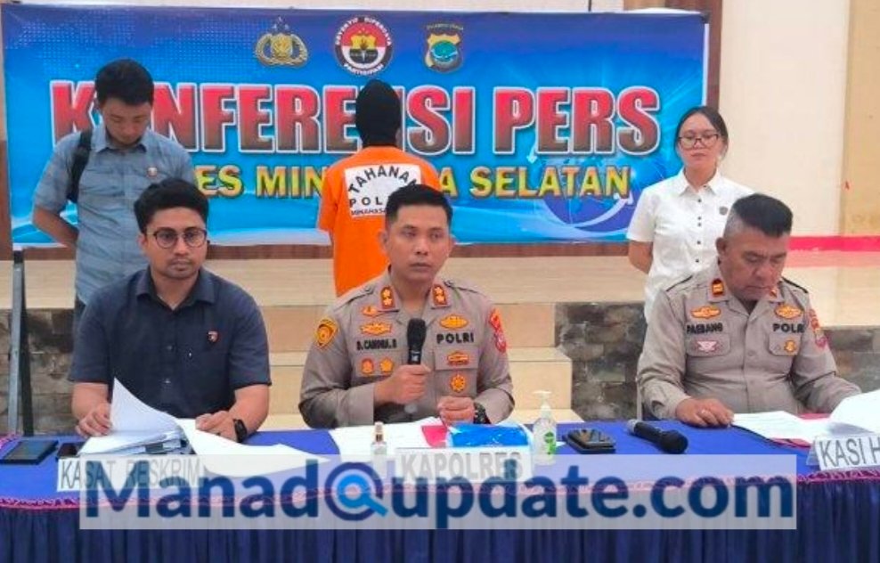 Satuan Reserse Kriminal (Satreskrim) Polres Minahasa Selatan (Minsel) mengamankan seorang tersangka tindak pidana perdagangan orang (TPPO), Kamis (23/01).