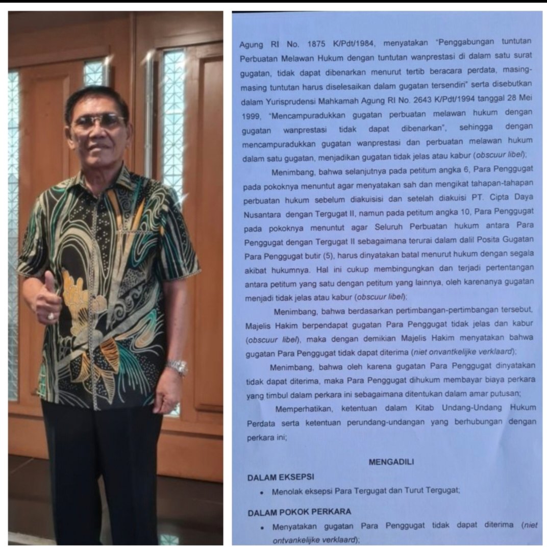 Kuasa Hukum PT CDN AKA Sinergi Tempuh Jalur Hukum: Klien Kami Menang, Usai Sehan Ambaru Sebar Info Hoax ke Publik