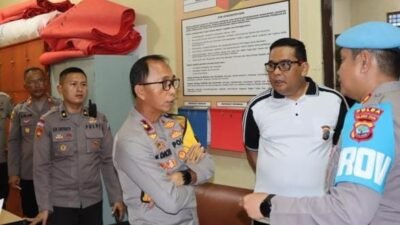 Wakapolda Sulut Gelar Pemeriksaan Senpi di Polresta Manado.