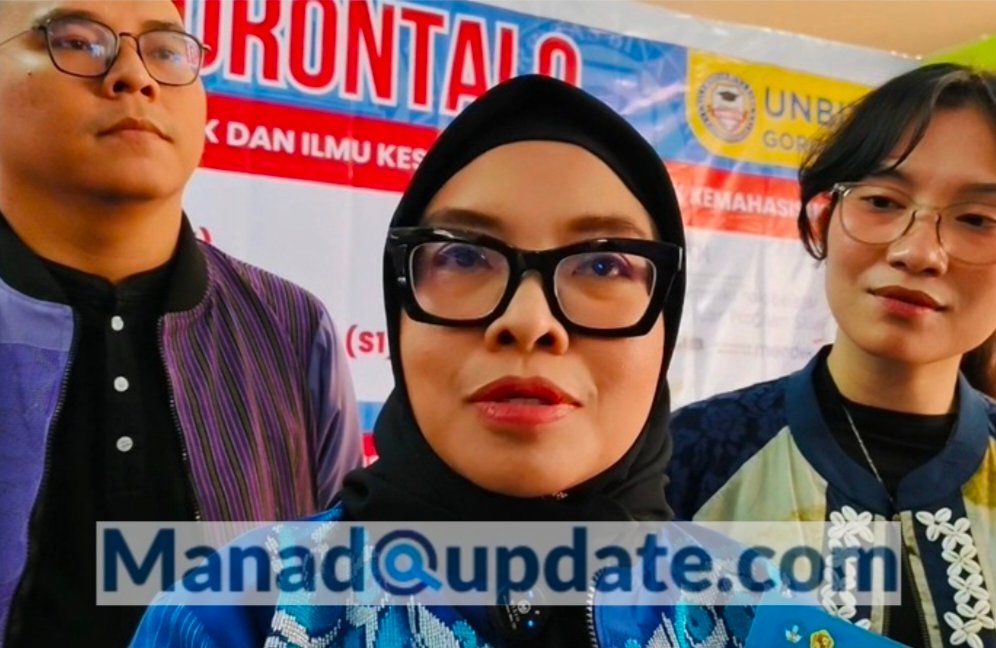 Rektor Universitas Bina Taruna Gorontalo, Dr. Ellys Rachman, S.Sos, M.Si mengungkapkan ini adalah tahun pertama universitas tersebut mengikuti pameran di Manado, Jumat (07/02)