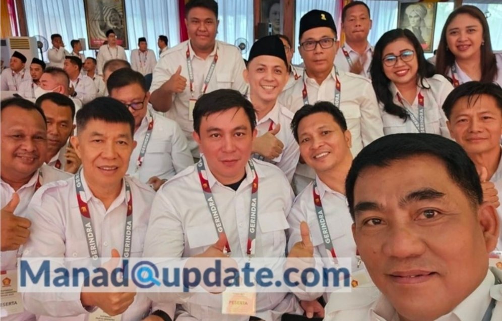 Ketua DPD Gerindra Sulut Yulius Selvanus Komaling (YSK) yang mewakili zona Sulawesi menegaskan kesepakatan menerima pertanggungjawaban yang disampaikan Prabowo sebagai Ketua Umum (Dok Gerindra Sulut)