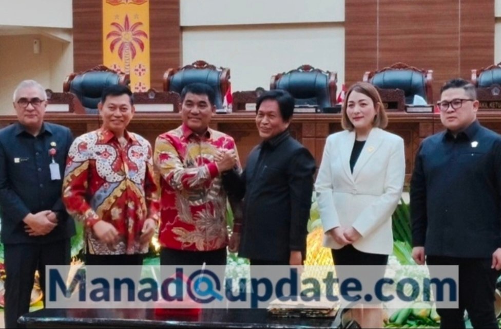 Rapat paripurna Dewan Perwakilan Rakyat Daerah (DPRD) Provinsi Sulawesi Utara (Sulut) digelar usai penetapan KPU Sulut untuk Gubernur dan wakil Gubernur Sulut terpilih, pada Jumat 7 Februari.