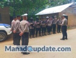 Tindak Tegas, Polsek Ratatotok Razia Knalpot Brong dan Sajam