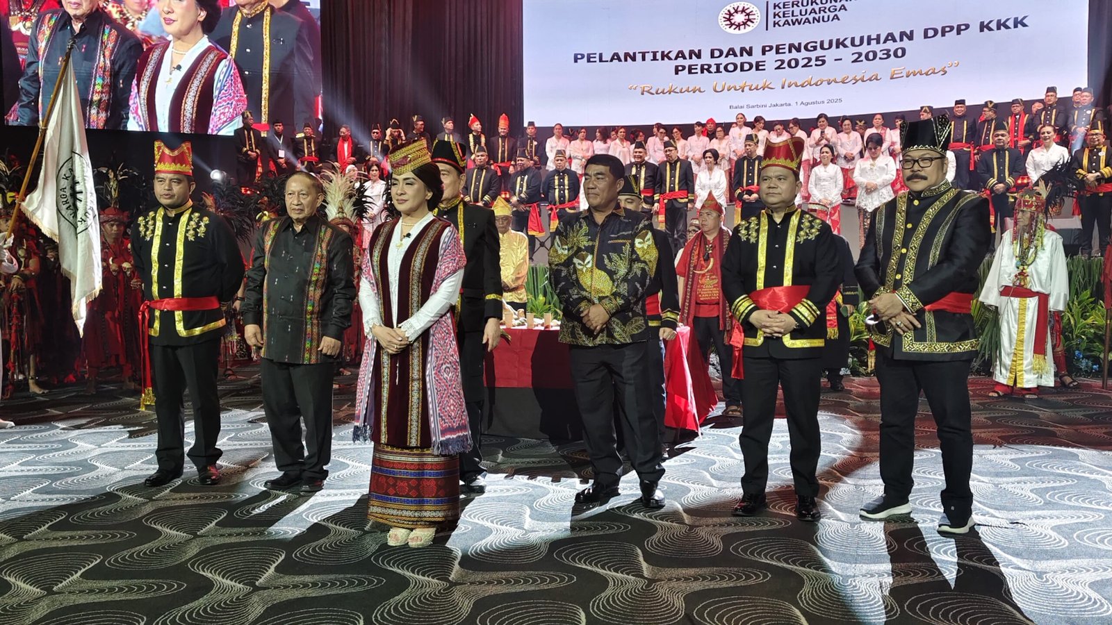 Gubernur Sulawesi Utara Mayjen TNI (Purn) Yulius Selvanus, SE. menjadi saksi Pengkuhan dan Pelantikan DPP K3 yang digelar di Balai Sarbini Jakarta, Jumat (01/08/2025).