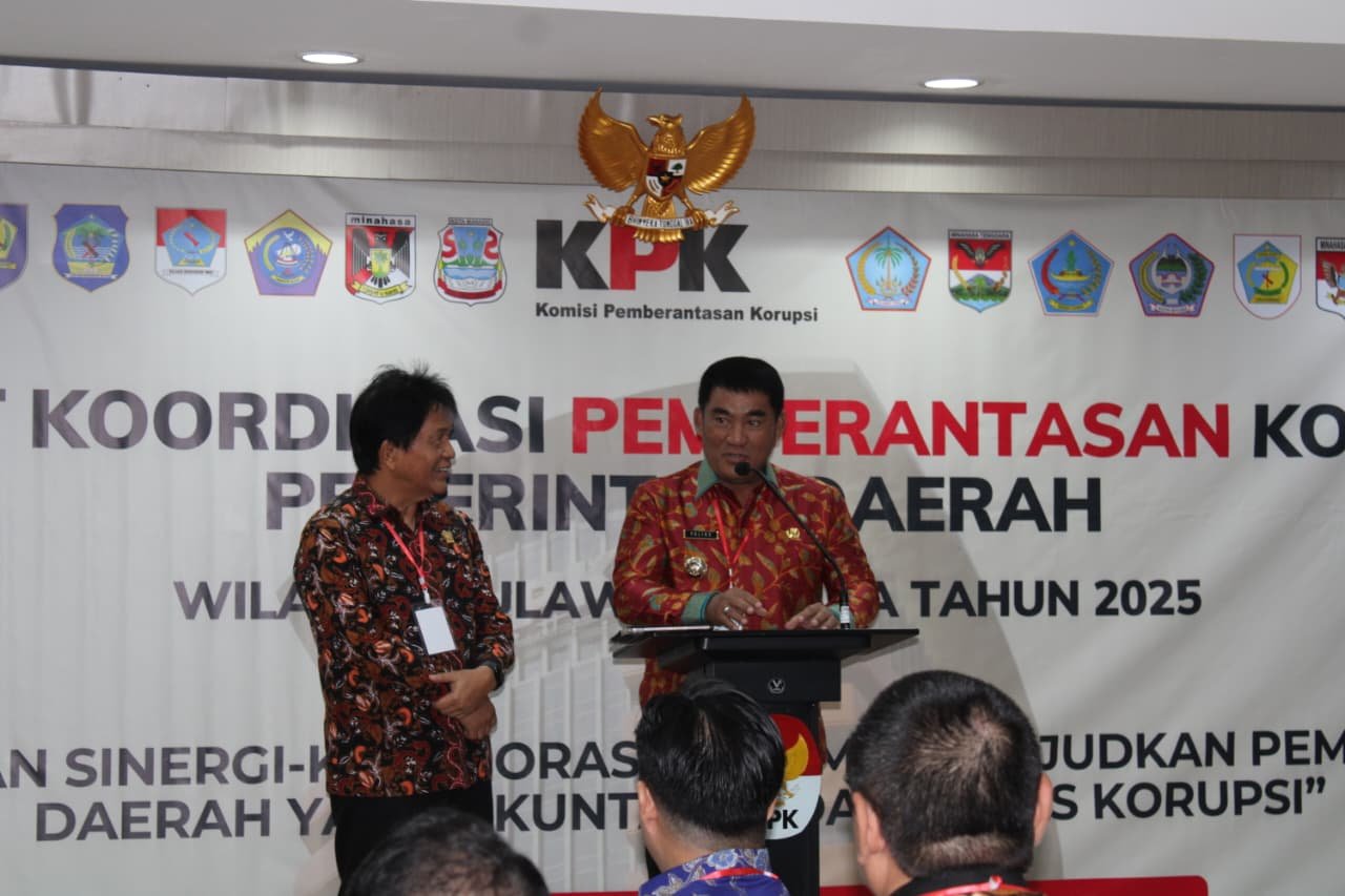 Tegaskan Pencegahan Korupsi sebagai Prioritas Utama, Gubernur Selvanus Beberkan Akar Masalah Korupsi di Sulut di Gedung KPK, Rabu 13 Agustus 2025.
