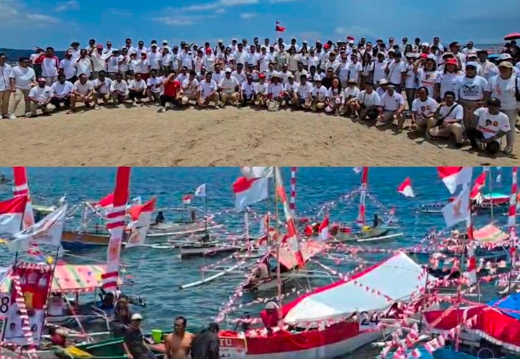 DPD Gerindra Sulut Gelar Gebyar Kemerdekaan Gelorakan Paser Putih Boulevard Manado 