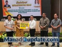 Anggota DPR RI Christiany Paruntu Berbagi Bantuan ke Sekolah Hingga Petani Ikan di Minsel