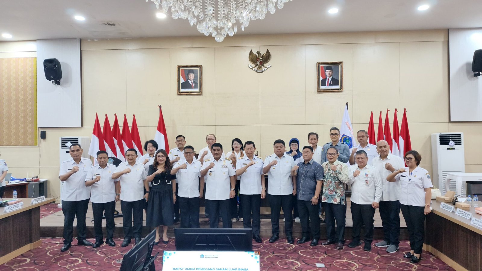 Gubernur Sulut, Yulius Selvanus, hadir langsung sebagai pemegang saham pengendali dan menegaskan langkah tegasnya untuk 'bersih-bersih' di tubuh PT PPSU, Rabu 24/09/2025.