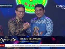 Gubernur Sulut Yulius Selvanus Terima Award Apresiasi Daerah Peduli Kesehatan dan Pemenuhan Gizi Anak