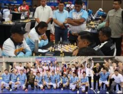 Gubernur Yulius Selvanus Kobarkan Semangat Atlet Sulut, Catur Sapu Bersih 4-0 dan Futsal Gasak Bengkulu 6-3