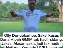 Tak Hadir di Sidang Kasus Hibah GMIM, Publik Pertanyakan Alasan Olly Dondokambey Sakit