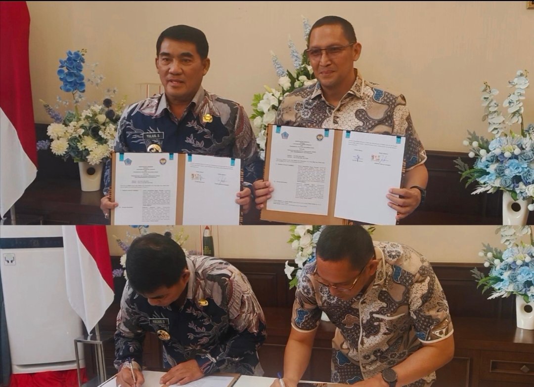 Pemerintah Provinsi Sulut dan UNIMA resmi menandatangani MoU di Wisma Negara, Manado, Jumat 12 Desember 2025. Penandatanganan ini menjadi bukti solidnya sinergi antara Pemprov, institusi pendidikan, dan Pemerintah Pusat dalam mewujudkan universitas berstandar nasional di Sulawesi Utara.
