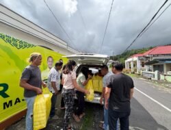 Golkar Sitaro Berikan Bantuan Makanan Siap Saji dan Logistik bagi Petugas Penanggulangan Bencana di Sitaro