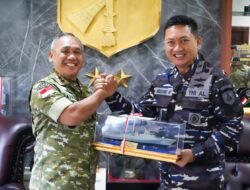 Perkuat Koordinasi Darat–Laut, Pangdam XIII/Merdeka Terima Audiensi Danguskamla Koarmada II