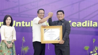 Menkum RI Resmikan 1839 Posbankum di Sulut, Gubernur Yulius: Juga Bisa Tangani Hubungan Industrial