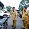 Gubernur Yulius Pimpin Apel Kendaraan Dinas, Tegaskan Disiplin dan Integritas Pengelolaan Aset