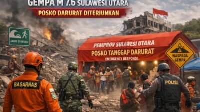Pemprov Sulut Aktifkan Posko Darurat Pascagempa M 7,6, Satu Warga Dilaporkan Meninggal