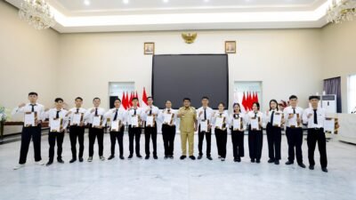 Gubernur Yulius Lepas 15 Peserta Magang ke Jepang, Perkuat SDM Unggul Sulawesi Utara