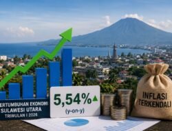 Ekonomi Sulut Tumbuh Positif 5,54 Persen di Awal 2026, Inflasi Tetap Stabil dan Daya Beli Terjaga