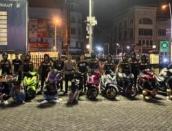 Polresta Manado Bersama Tim Rayon Pantera dan Perintis Polda Sulut Tindak Tegas Aksi Balap Liar di Mapanget