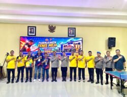 Sambut HUT Bhayangkara ke-80, Polresta Manado Gelar Turnamen Tenis Meja Antar Satker dan Polsek Perebutkan Piala Kapolresta