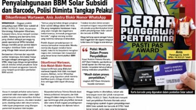 Anis “Bos” SPBU Tateli Diduga Jadi Aktor Utama Penyalahgunaan Solar Subsidi dan Barcode, Polisi Diminta Bertindak Tegas