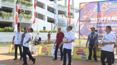 Hari Bhayangkara ke-80, Kapolresta Manado Resmi Buka Turnamen Bola Voli Antar Kecamatan se-Kota Manado