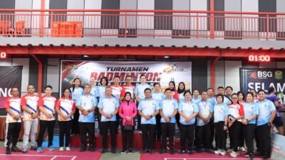 Turnamen Badminton Internal Polri Kapolda Cup 2026 Resmi Ditutup, Polresta Manado Raih Gelar Juara