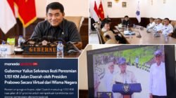 Gubernur Yulius Selvanus Tegaskan Dukungan Penuh Program Infrastruktur Nasional, Ikuti Peresmian 1.151 KM Jalan Daerah oleh Presiden Prabowo