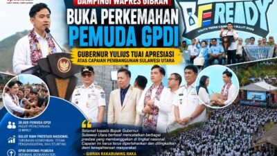 Dampingi Wapres Gibran Buka Perkemahan Pemuda GPDI, Gubernur Yulius Tuai Apresiasi atas Capaian Pembangunan Sulawesi Utara