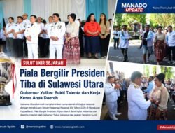 Sulut Ukir Sejarah di Pesparawi Nasional XIV, Gubernur Yulius Sambut Piala Bergilir Presiden dengan Penuh Kebanggaan