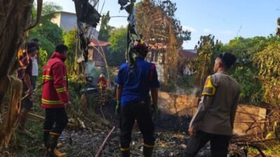 Kronologi Polsek Tikala Amankan TKP Kebakaran Lahan Alang-alang di Tikala Ares, Tidak Ada Korban Jiwa