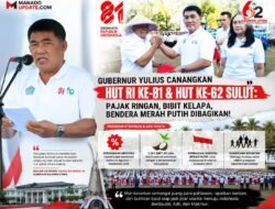 Gubernur Yulius Canangkan HUT RI ke-81 dan HUT ke-62 Sulut, Luncurkan Program Keringanan Pajak hingga Pembagian Ribuan Bibit Kelapa