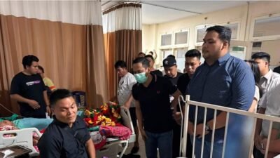 Ketua TIDAR Sulut Turun Langsung Besuk Korban Drag Race Upai di RSUP Kandou