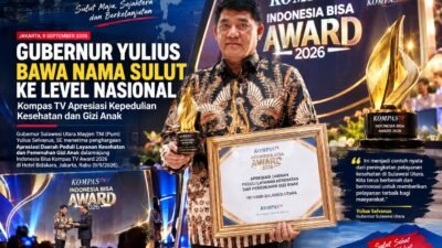 Gubernur Yulius Bawa Nama Sulut ke Level Nasional, Kompas TV Apresiasi Kepedulian Kesehatan dan Gizi Anak