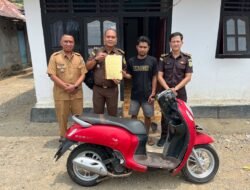 Kejari Bolmut Kembalikan Barang Bukti Motor Lewat Layanan LABB KEBUT