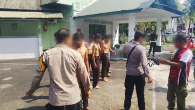 Belasan Pelajar Diamankan Polisi Usai Terlibat Tawuran di Tikala Manado