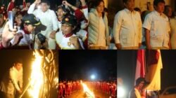 Ratusan Kader Gotong Yulius Selvanus pada Momen Hangat Api Unggun Laskar Gerindra di Danau Linow
